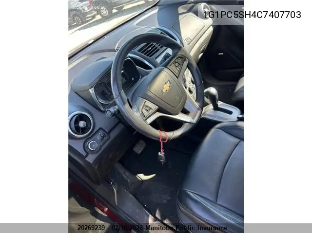 2012 Chevrolet Cruze Ls VIN: 1G1PC5SH4C7407703 Lot: 20269239