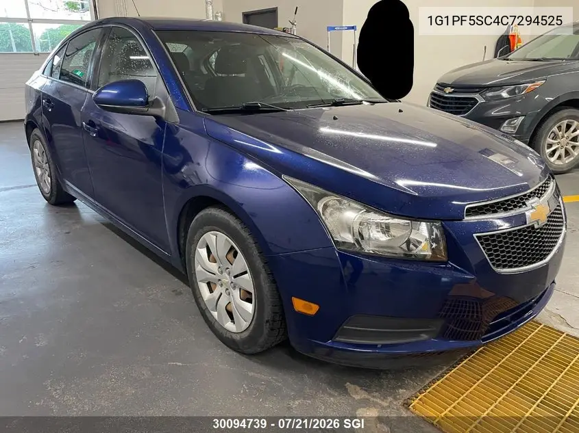 2012 Chevrolet Cruze Lt VIN: 1G1PF5SC4C7294525 Lot: 30094739