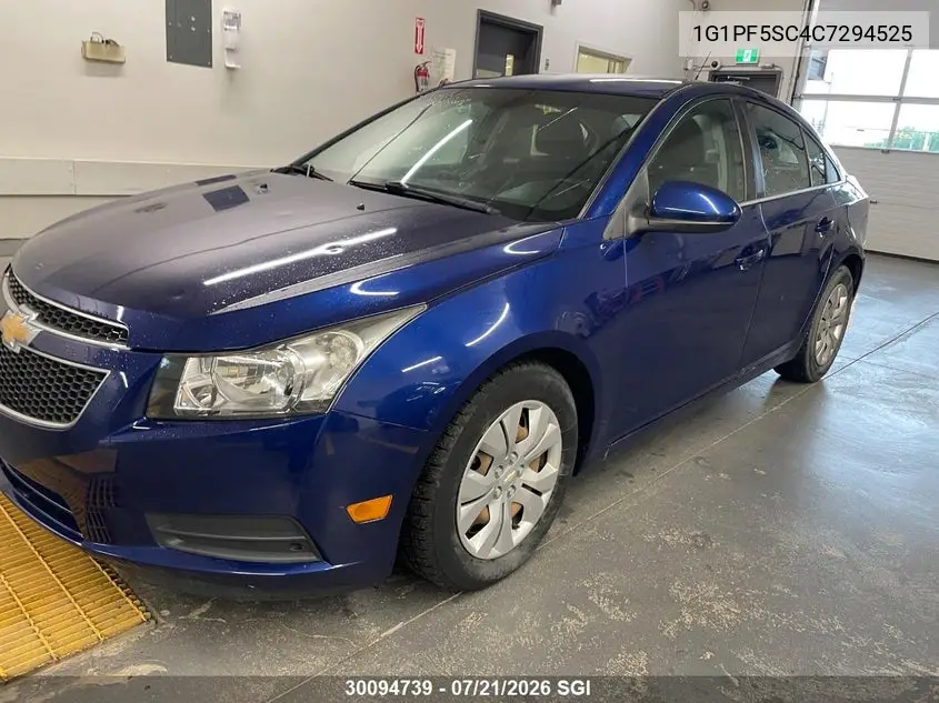 2012 Chevrolet Cruze Lt VIN: 1G1PF5SC4C7294525 Lot: 30094739