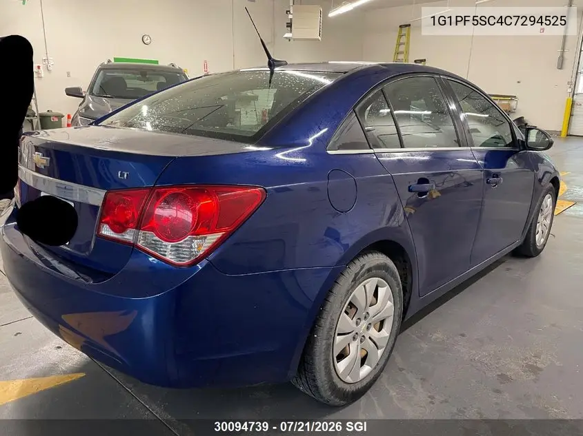 2012 Chevrolet Cruze Lt VIN: 1G1PF5SC4C7294525 Lot: 30094739