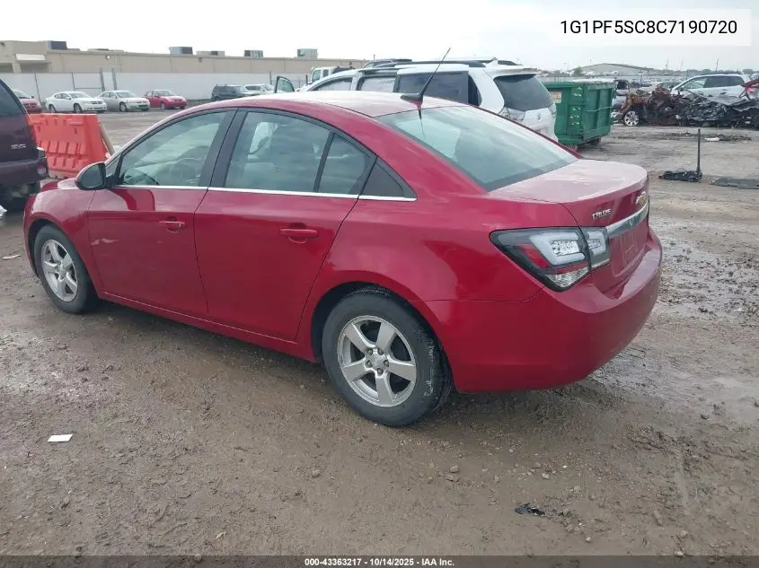 1G1PF5SC8C7190720 2012 Chevrolet Cruze 1Lt