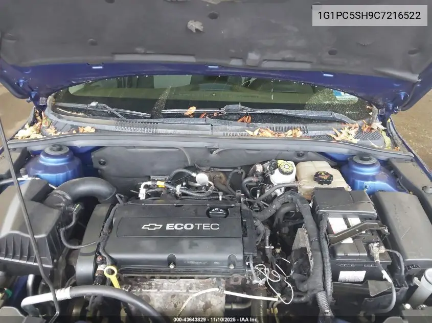1G1PC5SH9C7216522 2012 Chevrolet Cruze Ls