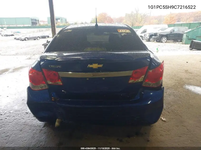 1G1PC5SH9C7216522 2012 Chevrolet Cruze Ls
