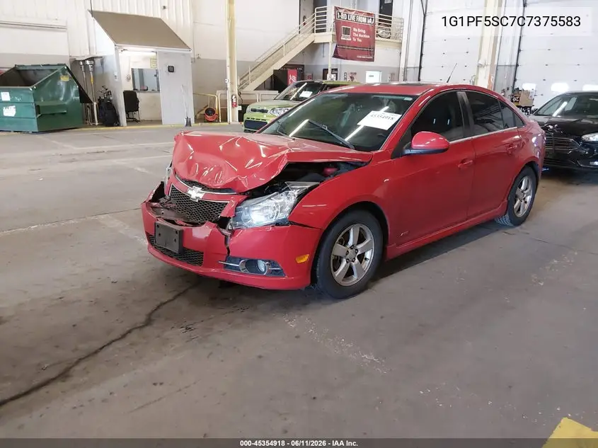 2012 Chevrolet Cruze 1Lt VIN: 1G1PF5SC7C7375583 Lot: 45354918