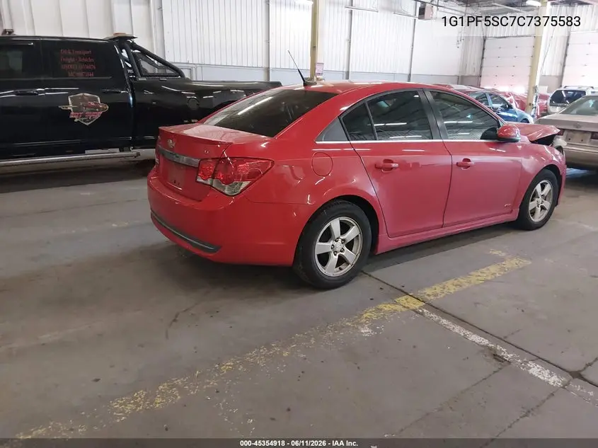 2012 Chevrolet Cruze 1Lt VIN: 1G1PF5SC7C7375583 Lot: 45354918