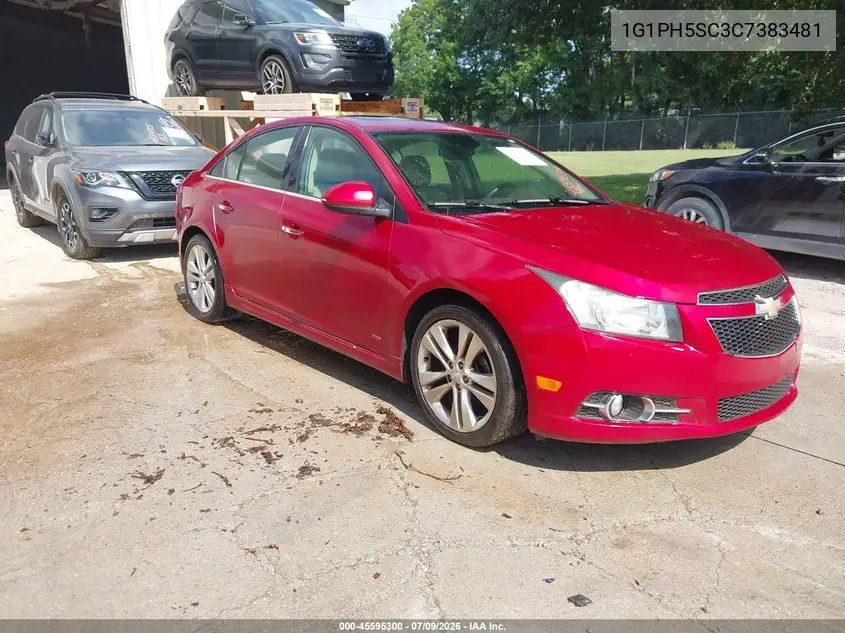 2012 Chevrolet Cruze Ltz VIN: 1G1PH5SC3C7383481 Lot: 45595300