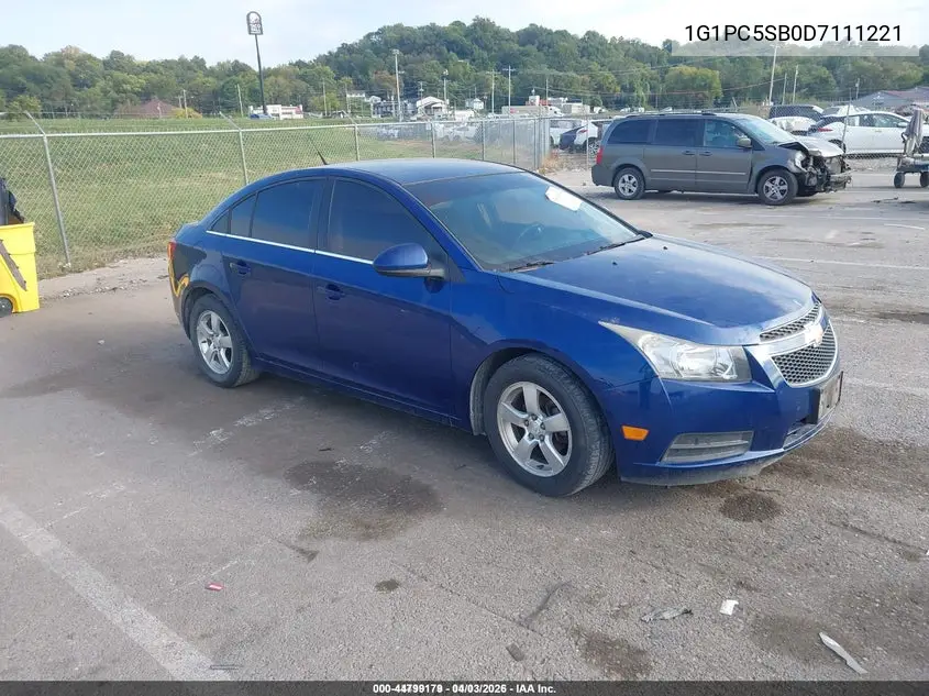 1G1PC5SB0D7111221 2013 Chevrolet Cruze 1Lt Auto
