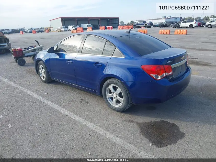 1G1PC5SB0D7111221 2013 Chevrolet Cruze 1Lt Auto