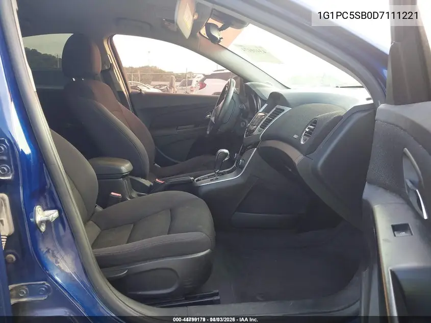 1G1PC5SB0D7111221 2013 Chevrolet Cruze 1Lt Auto
