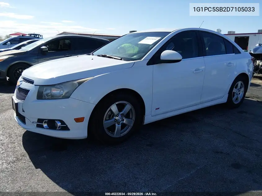 2013 Chevrolet Cruze 1Lt Auto VIN: 1G1PC5SB2D7105033 Lot: 45222034