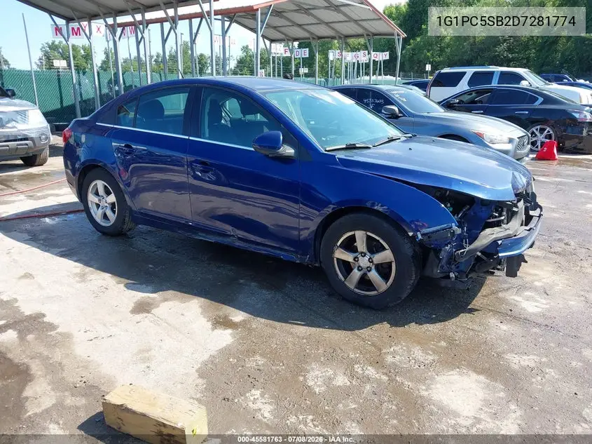 2013 Chevrolet Cruze 1Lt Auto VIN: 1G1PC5SB2D7281774 Lot: 45581763