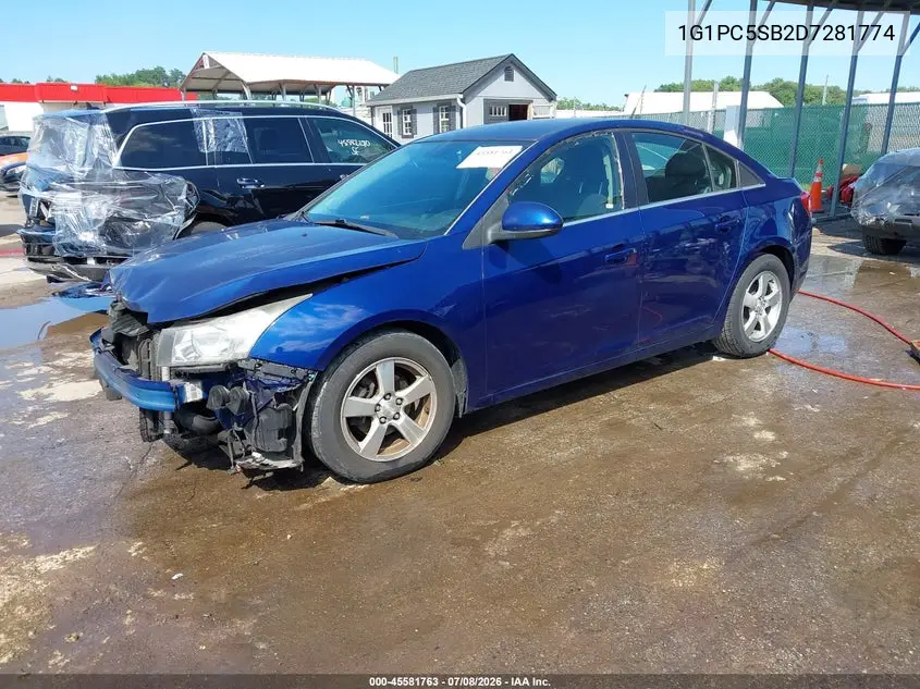 2013 Chevrolet Cruze 1Lt Auto VIN: 1G1PC5SB2D7281774 Lot: 45581763