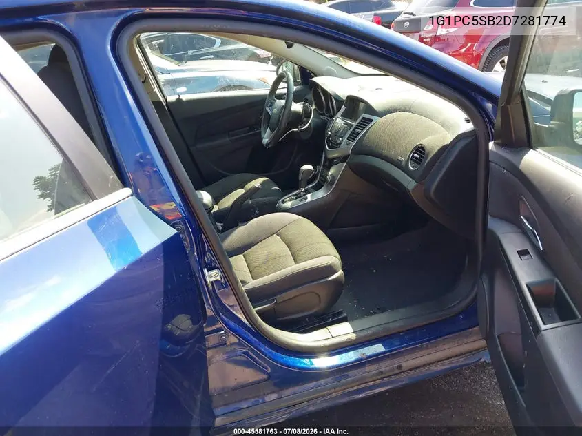 2013 Chevrolet Cruze 1Lt Auto VIN: 1G1PC5SB2D7281774 Lot: 45581763