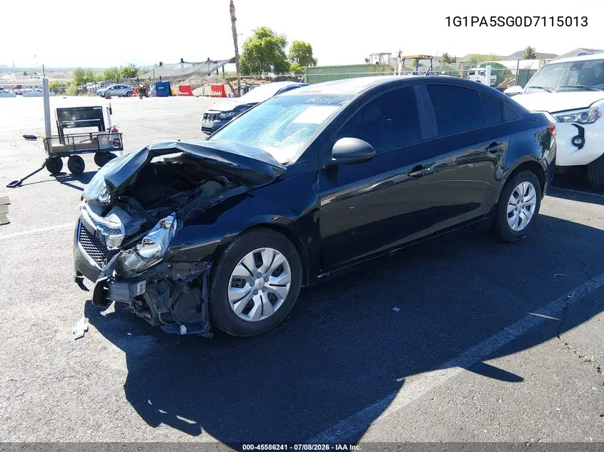 2013 Chevrolet Cruze Ls Auto VIN: 1G1PA5SG0D7115013 Lot: 45586241