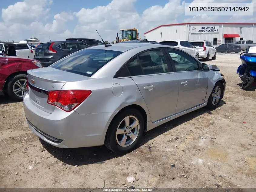 2013 Chevrolet Cruze 1Lt Auto VIN: 1G1PC5SB5D7140942 Lot: 45658076