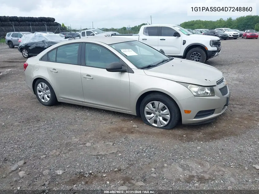 2013 Chevrolet Cruze Ls Auto VIN: 1G1PA5SG4D7248860 Lot: 45679510