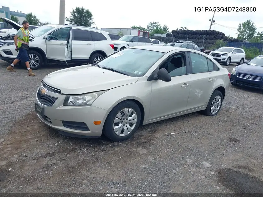 2013 Chevrolet Cruze Ls Auto VIN: 1G1PA5SG4D7248860 Lot: 45679510