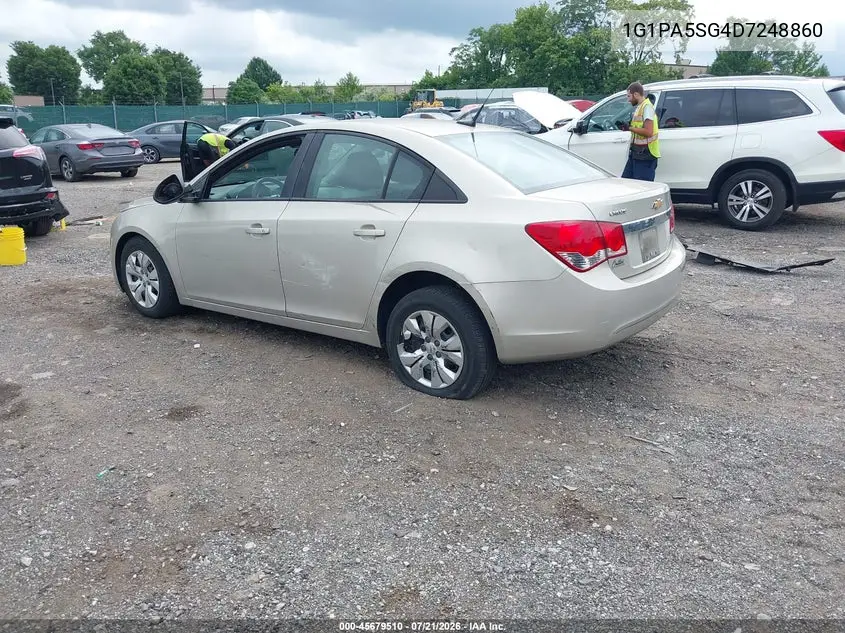2013 Chevrolet Cruze Ls Auto VIN: 1G1PA5SG4D7248860 Lot: 45679510
