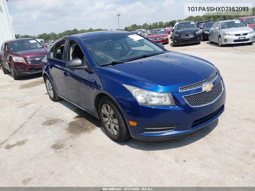 2013 Chevrolet Cruze Ls Auto VIN: 1G1PA5SHXD7152093 Lot: 45681457