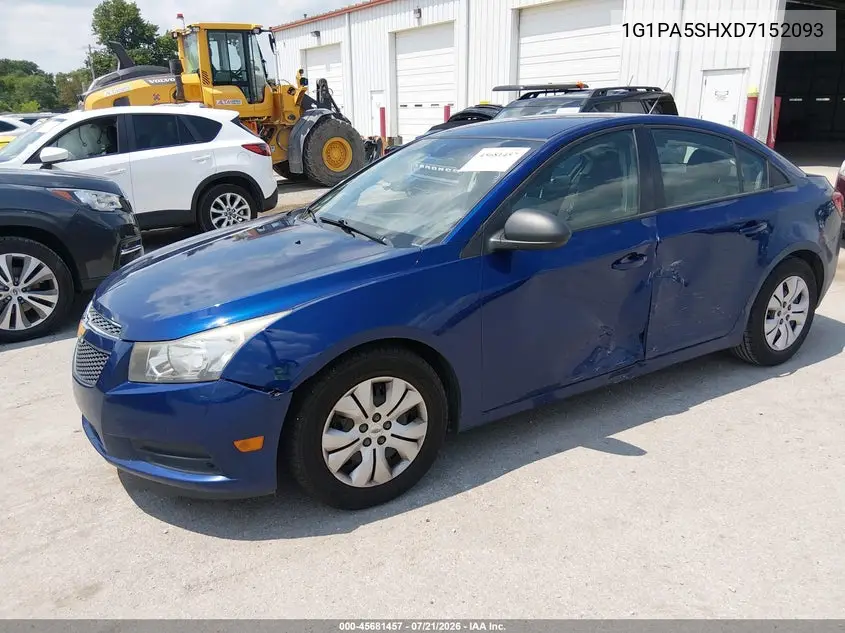2013 Chevrolet Cruze Ls Auto VIN: 1G1PA5SHXD7152093 Lot: 45681457