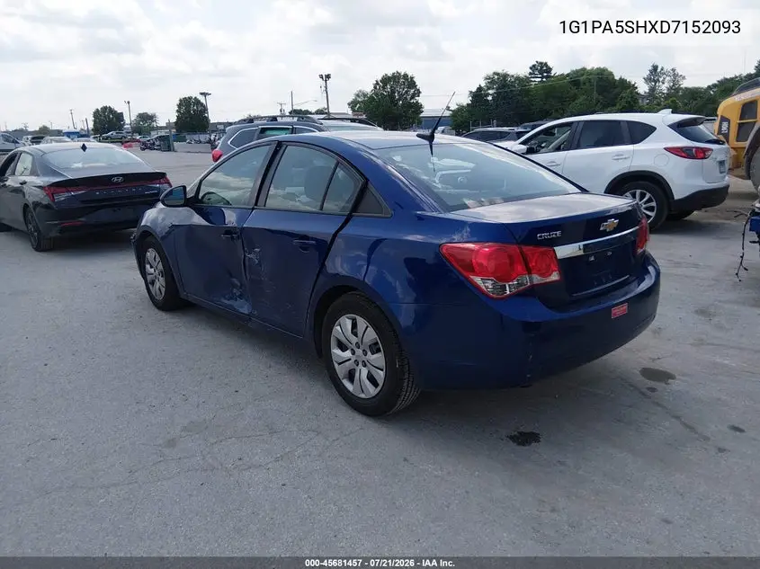 2013 Chevrolet Cruze Ls Auto VIN: 1G1PA5SHXD7152093 Lot: 45681457