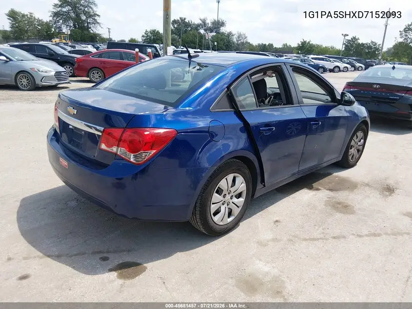 2013 Chevrolet Cruze Ls Auto VIN: 1G1PA5SHXD7152093 Lot: 45681457