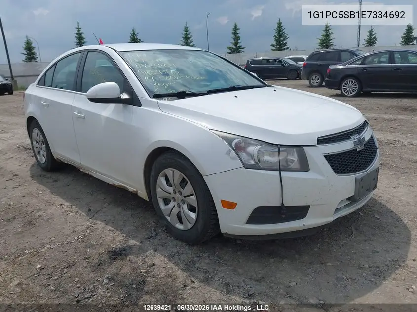 2014 Chevrolet Cruze Lt VIN: 1G1PC5SB1E7334692 Lot: 12639421