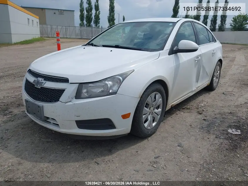 2014 Chevrolet Cruze Lt VIN: 1G1PC5SB1E7334692 Lot: 12639421
