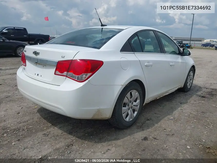 2014 Chevrolet Cruze Lt VIN: 1G1PC5SB1E7334692 Lot: 12639421