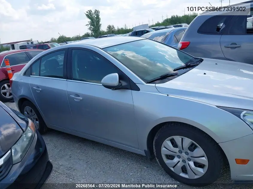 2014 Chevrolet Cruze Lt Turbo VIN: 1G1PC5SB6E7339502 Lot: 20268564