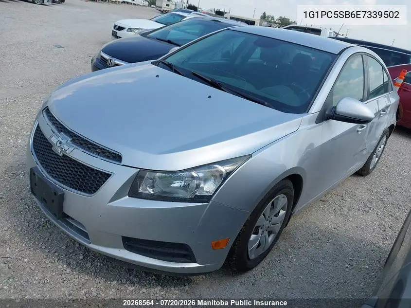 2014 Chevrolet Cruze Lt Turbo VIN: 1G1PC5SB6E7339502 Lot: 20268564