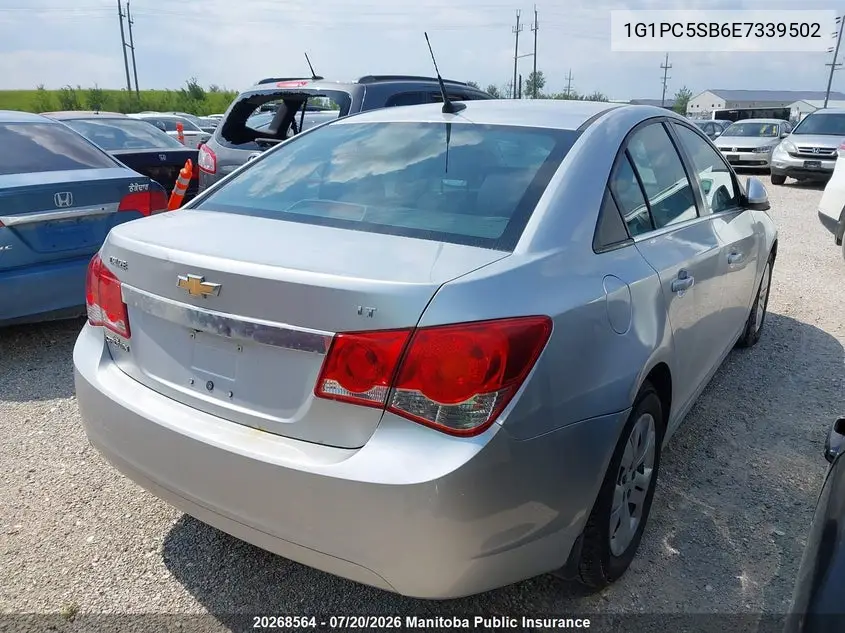 2014 Chevrolet Cruze Lt Turbo VIN: 1G1PC5SB6E7339502 Lot: 20268564
