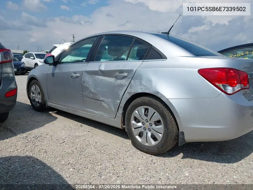 2014 Chevrolet Cruze Lt Turbo VIN: 1G1PC5SB6E7339502 Lot: 20268564