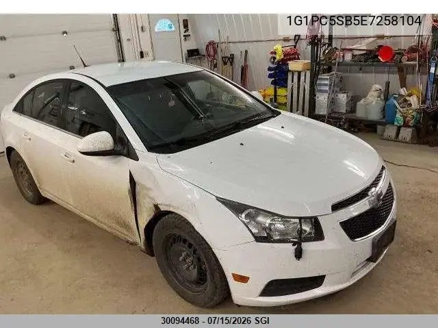 2014 Chevrolet Cruze Lt VIN: 1G1PC5SB5E7258104 Lot: 30094468