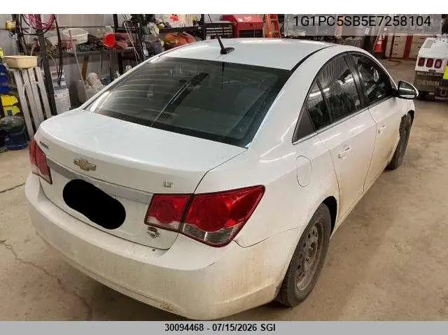 2014 Chevrolet Cruze Lt VIN: 1G1PC5SB5E7258104 Lot: 30094468