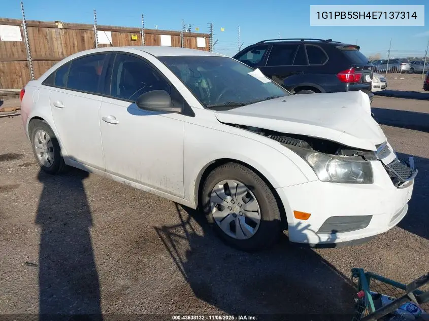 1G1PB5SH4E7137314 2014 Chevrolet Cruze Ls Manual