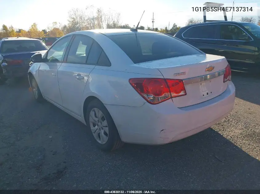 1G1PB5SH4E7137314 2014 Chevrolet Cruze Ls Manual