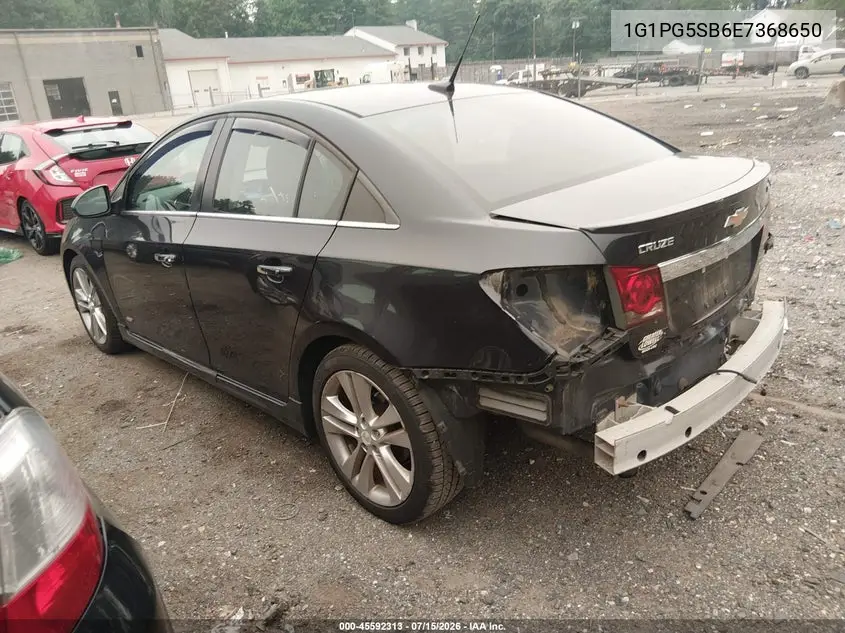 2014 Chevrolet Cruze Ltz VIN: 1G1PG5SB6E7368650 Lot: 45592313