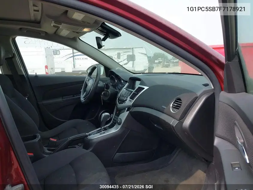 2015 Chevrolet Cruze Lt VIN: 1G1PC5SB7F7178921 Lot: 30094435