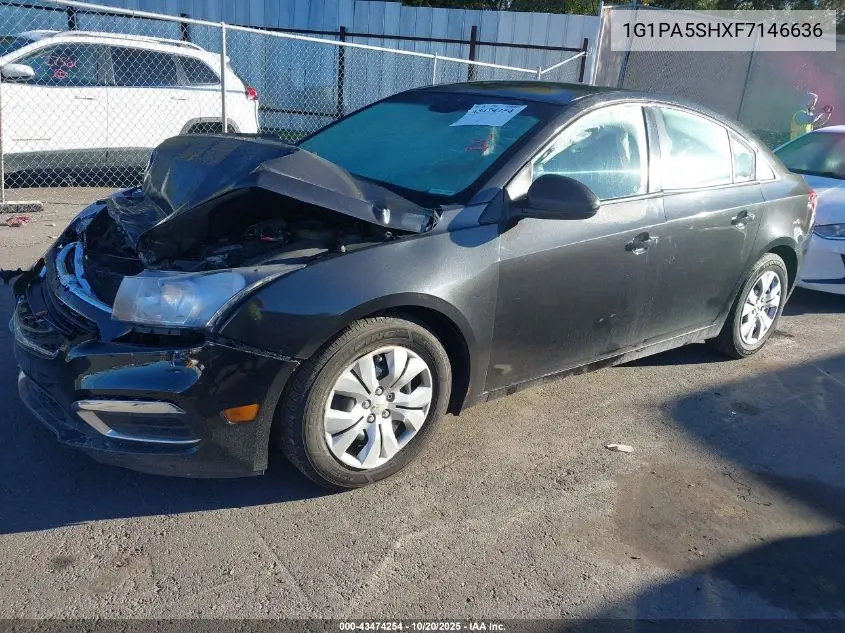 1G1PA5SHXF7146636 2015 Chevrolet Cruze Ls Auto