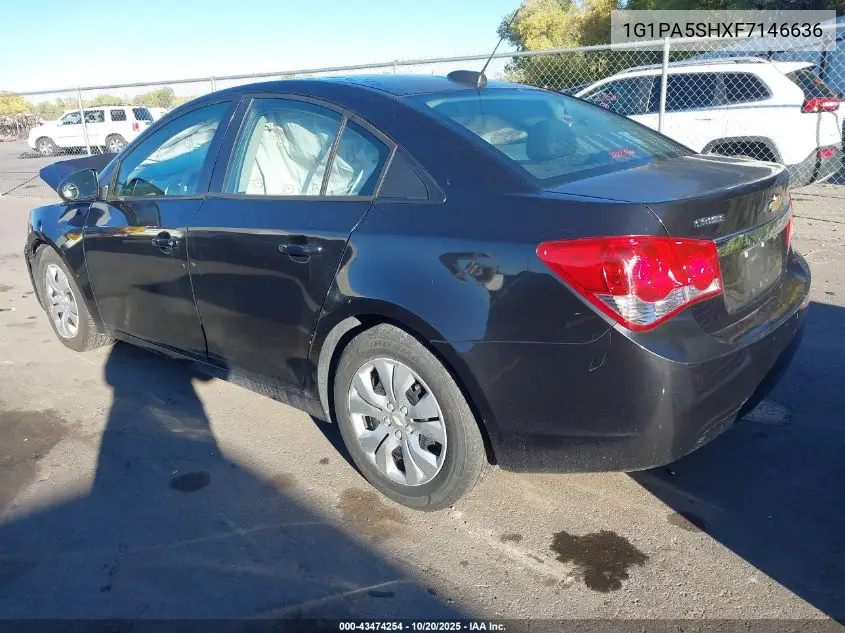 1G1PA5SHXF7146636 2015 Chevrolet Cruze Ls Auto
