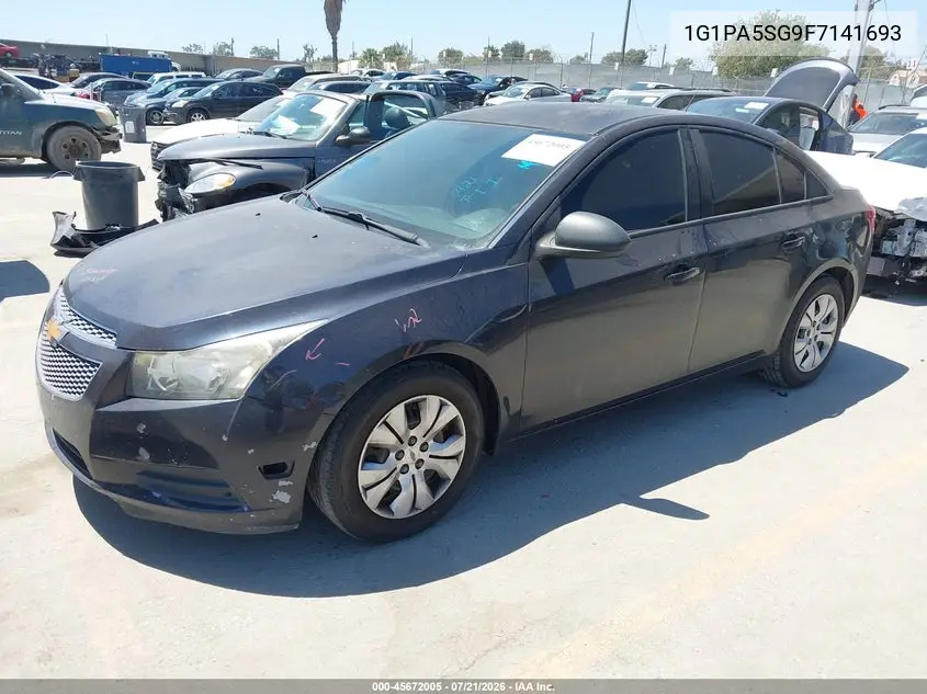 2015 Chevrolet Cruze Ls Auto VIN: 1G1PA5SG9F7141693 Lot: 45672005