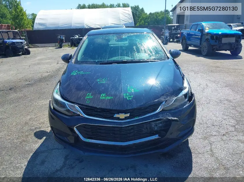 2016 Chevrolet Cruze VIN: 1G1BE5SM5G7280130 Lot: 12642336