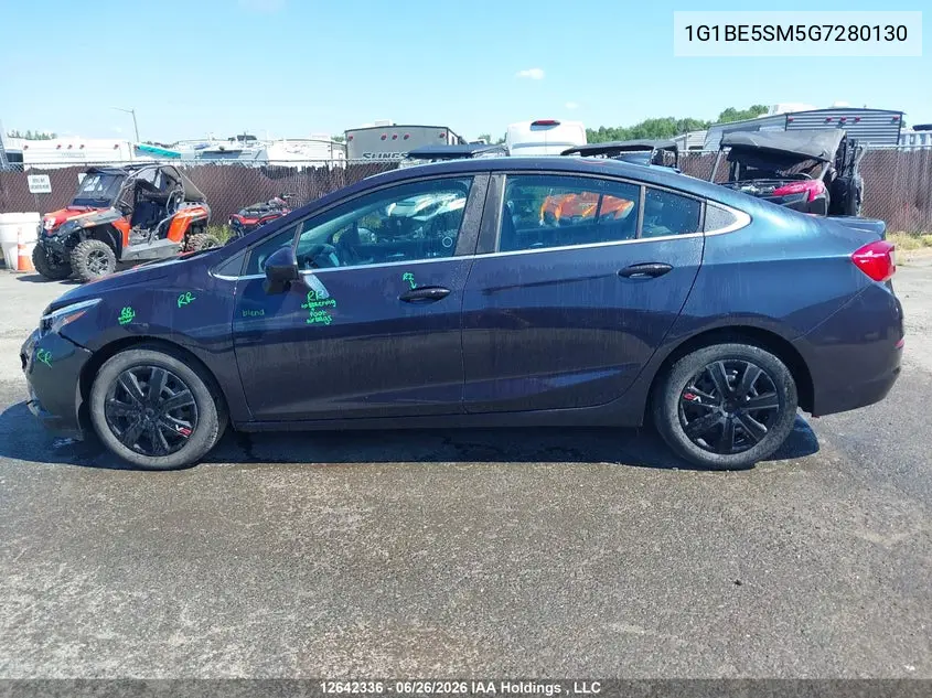 2016 Chevrolet Cruze VIN: 1G1BE5SM5G7280130 Lot: 12642336
