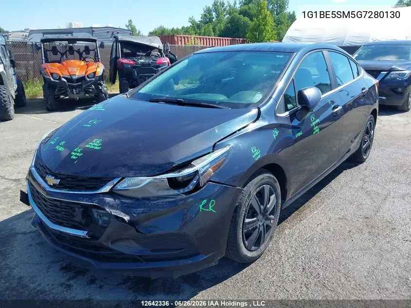 2016 Chevrolet Cruze VIN: 1G1BE5SM5G7280130 Lot: 12642336