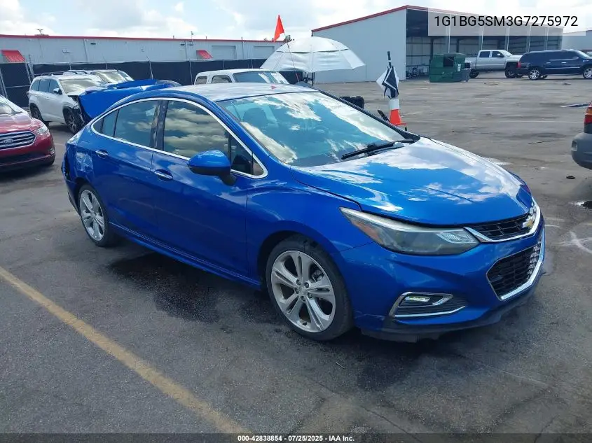 1G1BG5SM3G7275972 2016 Chevrolet Cruze Premier Auto