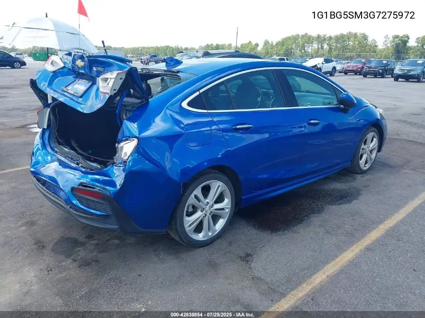 1G1BG5SM3G7275972 2016 Chevrolet Cruze Premier Auto