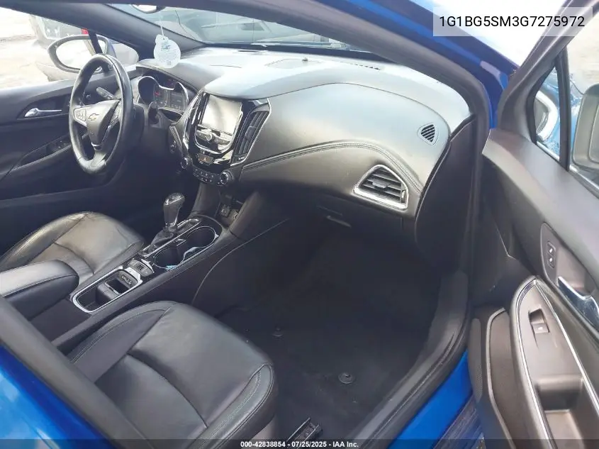 1G1BG5SM3G7275972 2016 Chevrolet Cruze Premier Auto