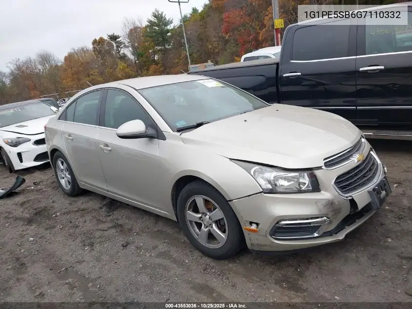 1G1PE5SB6G7110332 2016 Chevrolet Cruze Limited 1Lt Auto