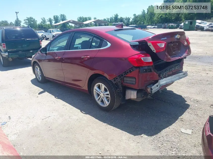 1G1BE5SM1G7253748 2016 Chevrolet Cruze Lt Auto